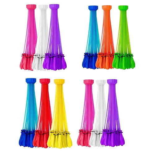 Simulated Zuru Bunch of Balloons 4 Sets Instant Water Balloons Colorful Rapid Filled Toy for Kids Adults Outdoor Water Bomb Fight Games - Color Random