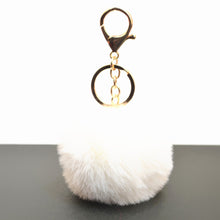 Load image into Gallery viewer, 1 Pcs Simple Key Chain Faux Fur Ball 8cm Soft Keychain Pompom Car Bag Handbag Backpack KeyRing Pink